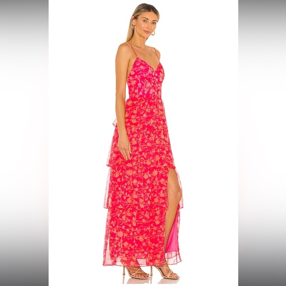 (NEW) REVOLVE Pink Maxi Dress (NWOT) - Picture 2 of 12